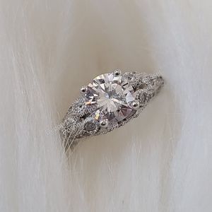 ❤️NEW White Topaz 925 Sterling Silver Ring, 7